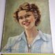 Portrait of a young woman, signed by Vincent Cermignani, 50s