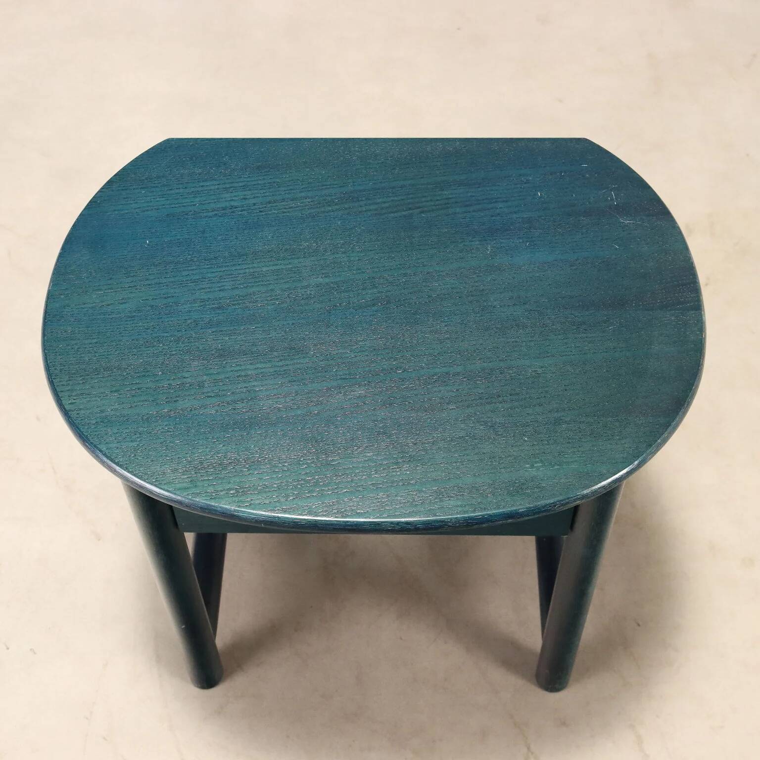 1980s wooden bedside table by Roberti Rattan