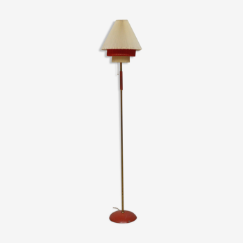 Brass and plastic floor lamp, 1960