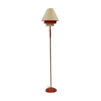 Brass and plastic floor lamp, 1960