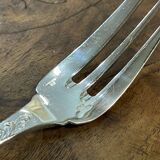 Serving cake fork - Christofle Marly in silver metal