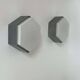Pair of vintage opaline and metal wall lights, Raak Holland 1970