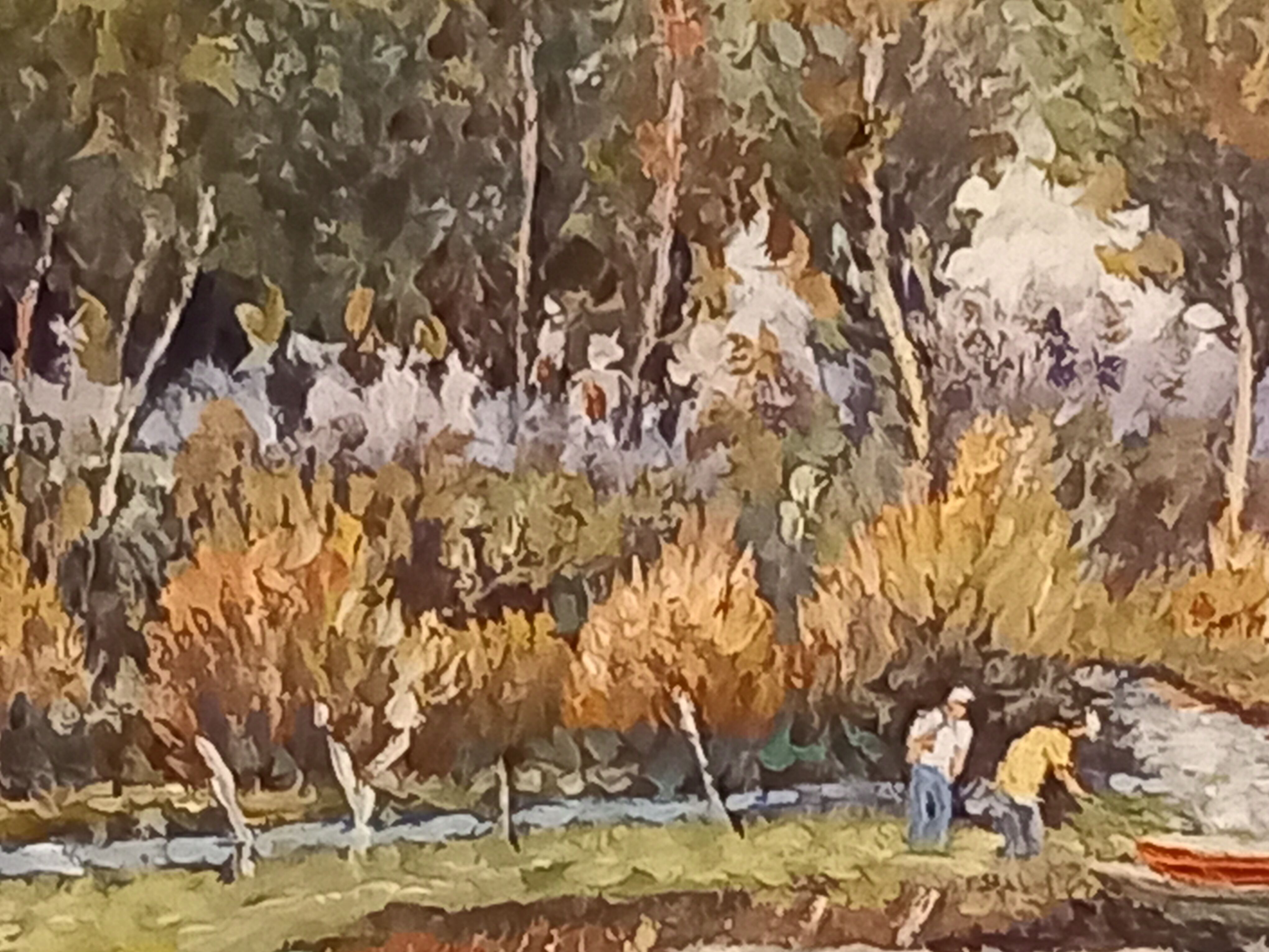 Oil on canvas signed-landscape