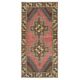 One-of-a-kind Vintage Oriental Rug, 100% Wool, Hand-knotted Turkish Carpet with Tribal Motifs
