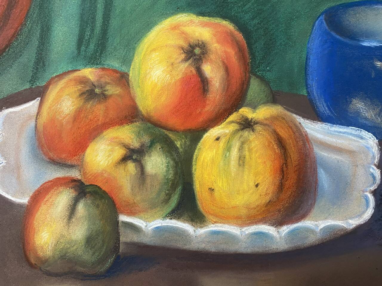 Still life with fruit signed J de Sereys and dated 1974