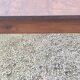 Farm table in oak and white wood 160cm 1 drawer t 20th century