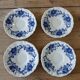 4 antique cups and saucers