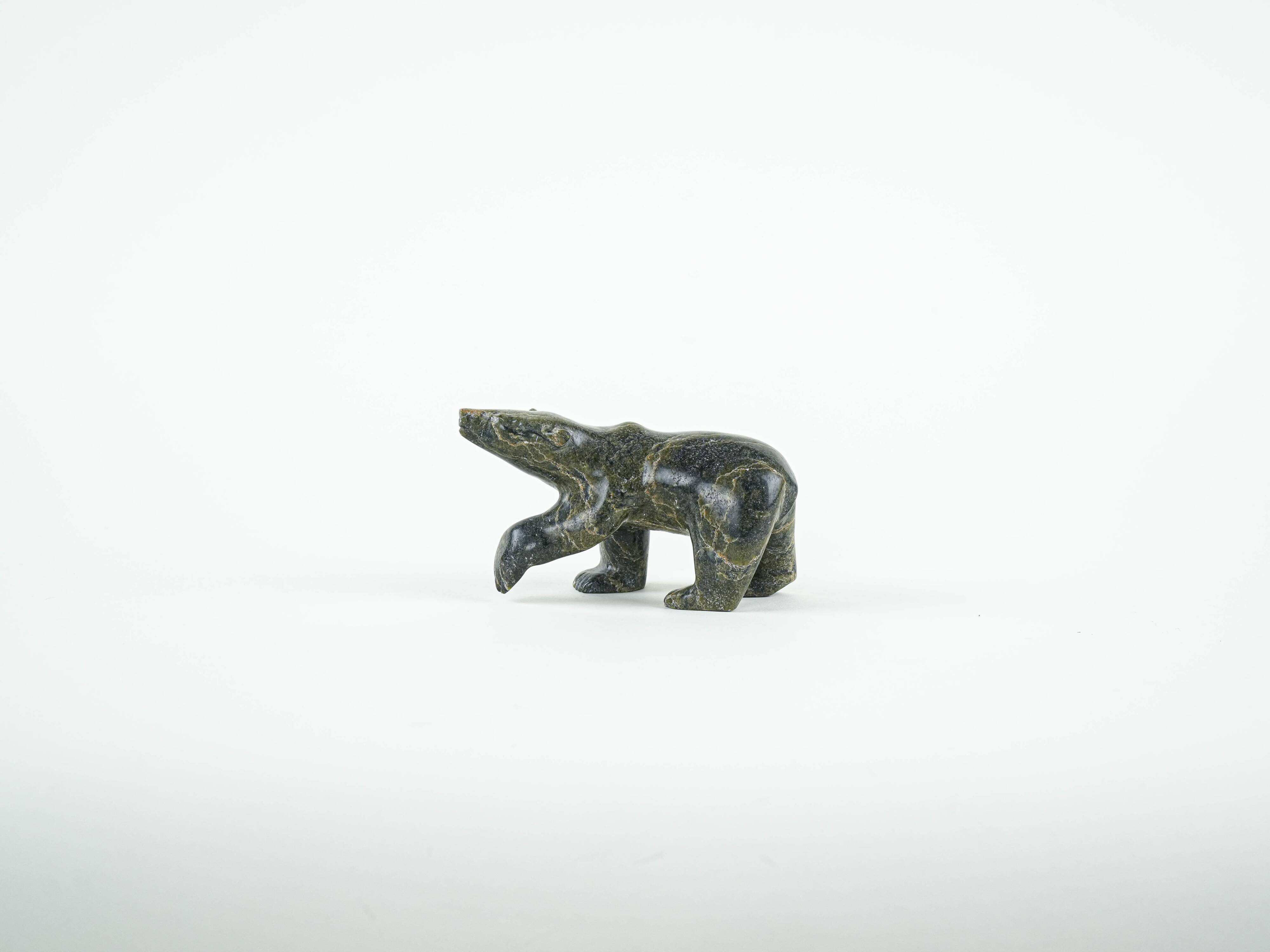 Stone bear figurine, Danish design, 1970s, made in Denmark