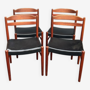 Four scandinavian johansson chairs