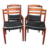Four scandinavian johansson chairs