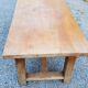 Table de ferme en hêtre et chêne 1 tiroir en ceinture 200cm
