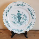 Set of 6 flat plates Limoges Haviland