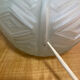 Art Deco ball vase 1930 in molded and pressed frosted glass