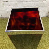 Vintage umbrella door in plexiglass and chrome