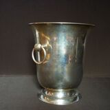 Silver metal ice bucket
