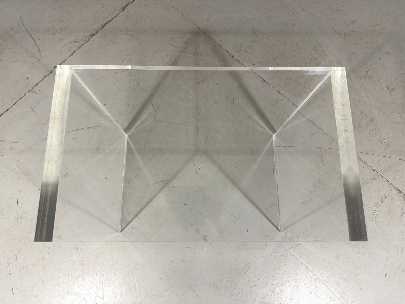 1970s Plexiglas Piano Stool / Side Table