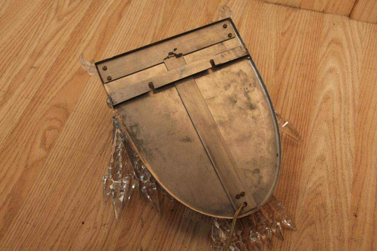 Pair of crystal sconces from the house baccarat, crinoline model