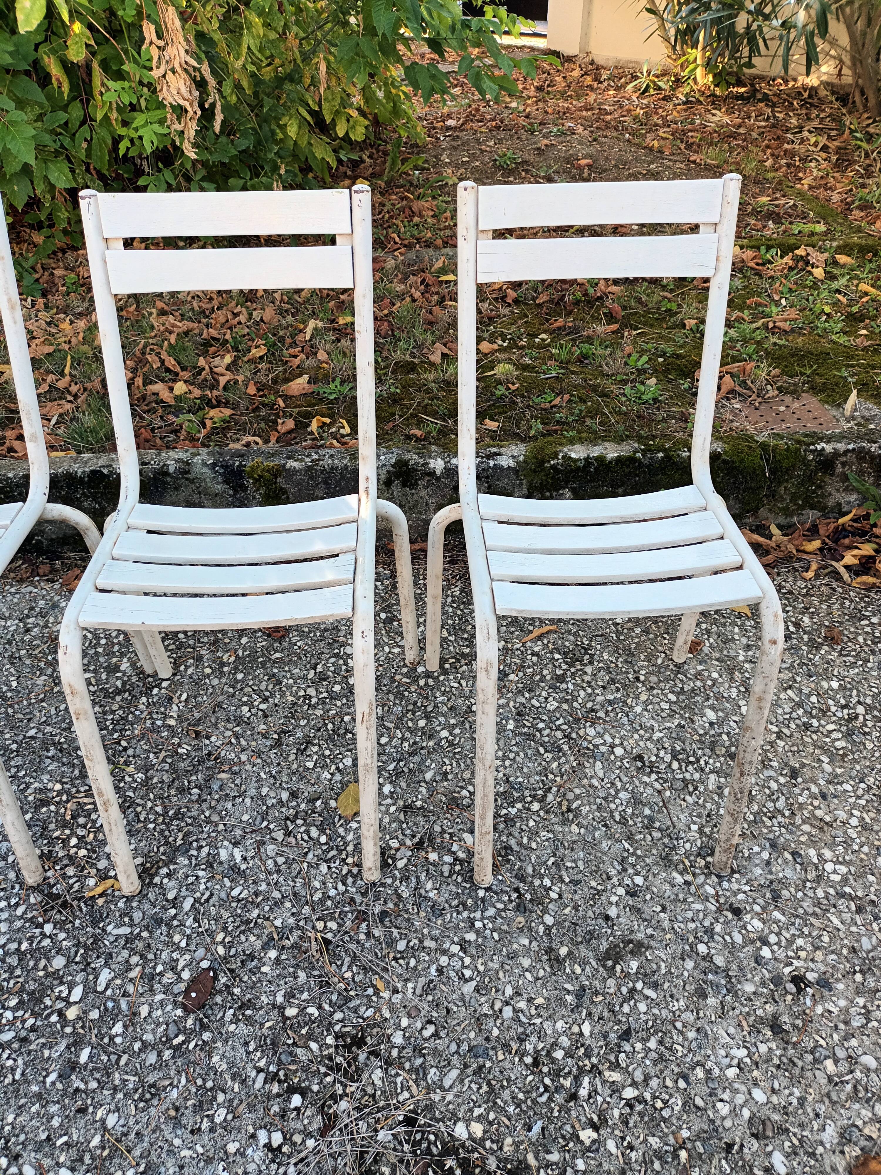 4 chaises bistrot vintage