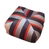 Pouf velour year 70s vintage very good condition