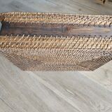 Wooden and wicker top