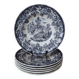 6 deep plates stamped Lunéville KG Tradition special grand feu