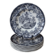 6 deep plates stamped Lunéville KG Tradition special grand feu