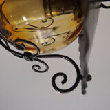 Wrought iron lantern vintage