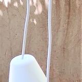 Suspension nordlux de 1.70 m de longueur en verre et bois style scandinave