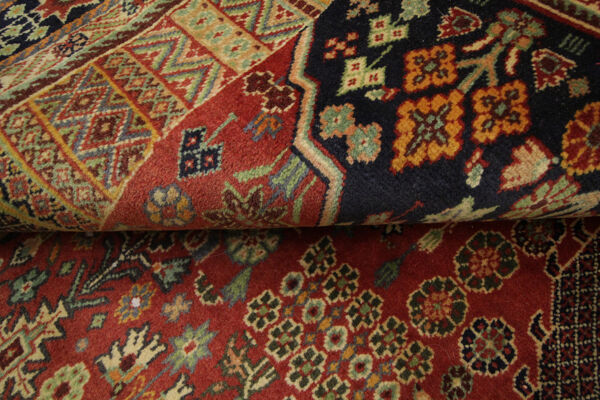 tapis qashqai persan tissé à la main, tapis shiraz oriental de laine- 157x240cm