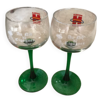 White wine glasses