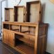 Low teak furniture