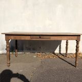 Old Solid Oak Farm Table