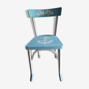 Former wooden bistro chair restyled