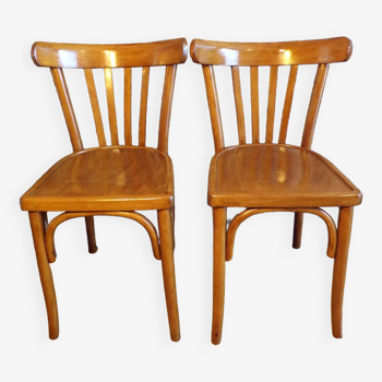 Paire de chaise de bistrot vintage