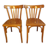 Paire de chaise de bistrot vintage