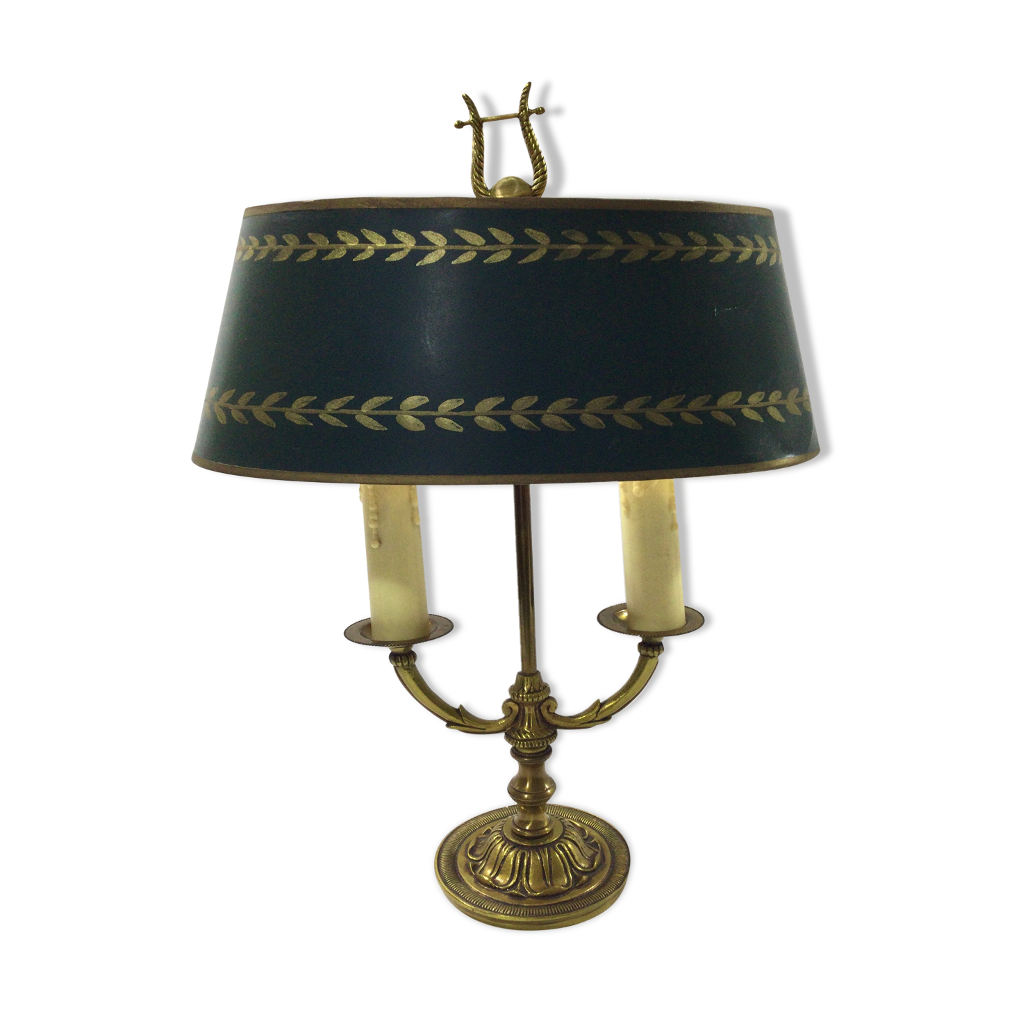 Bronze bouillotte lamp