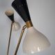 Charleston lamp with 3 two-tone diabolos, Mid-Century 1950s design