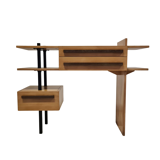 Modernist beech and Wenge sideboard, Netherlands 1980s