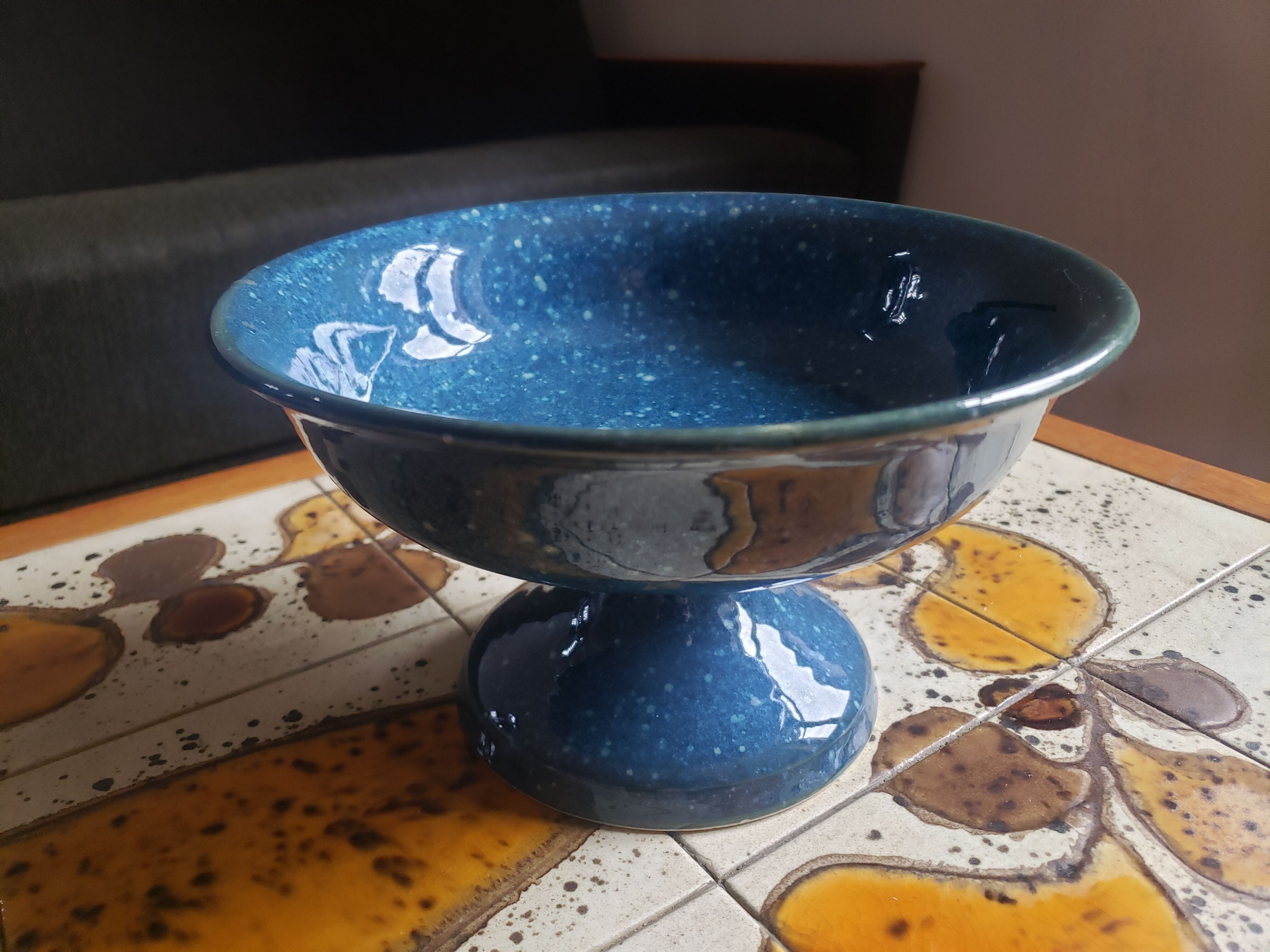 Blue compotier Vallauris