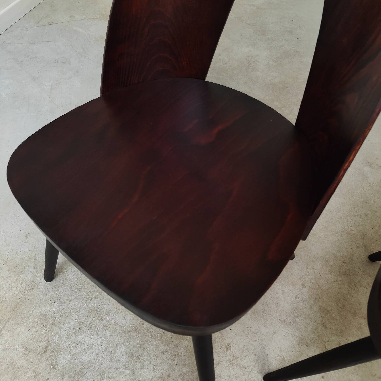 Set of 4 all-wood chairs by Antonin Suman for Tatra Nabytok