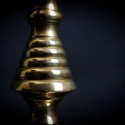 Pair of Victorian copper and brass candlesticks