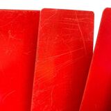 Mid-century German colourful minimalist metal bookends by Soennecken, 1960s, set of 16.