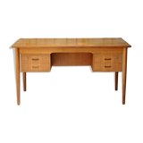 Flat teak desk by Gunnar Nielsen