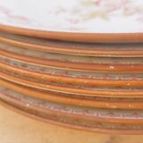 8 assiettes plates Sarreguemines décor Minton