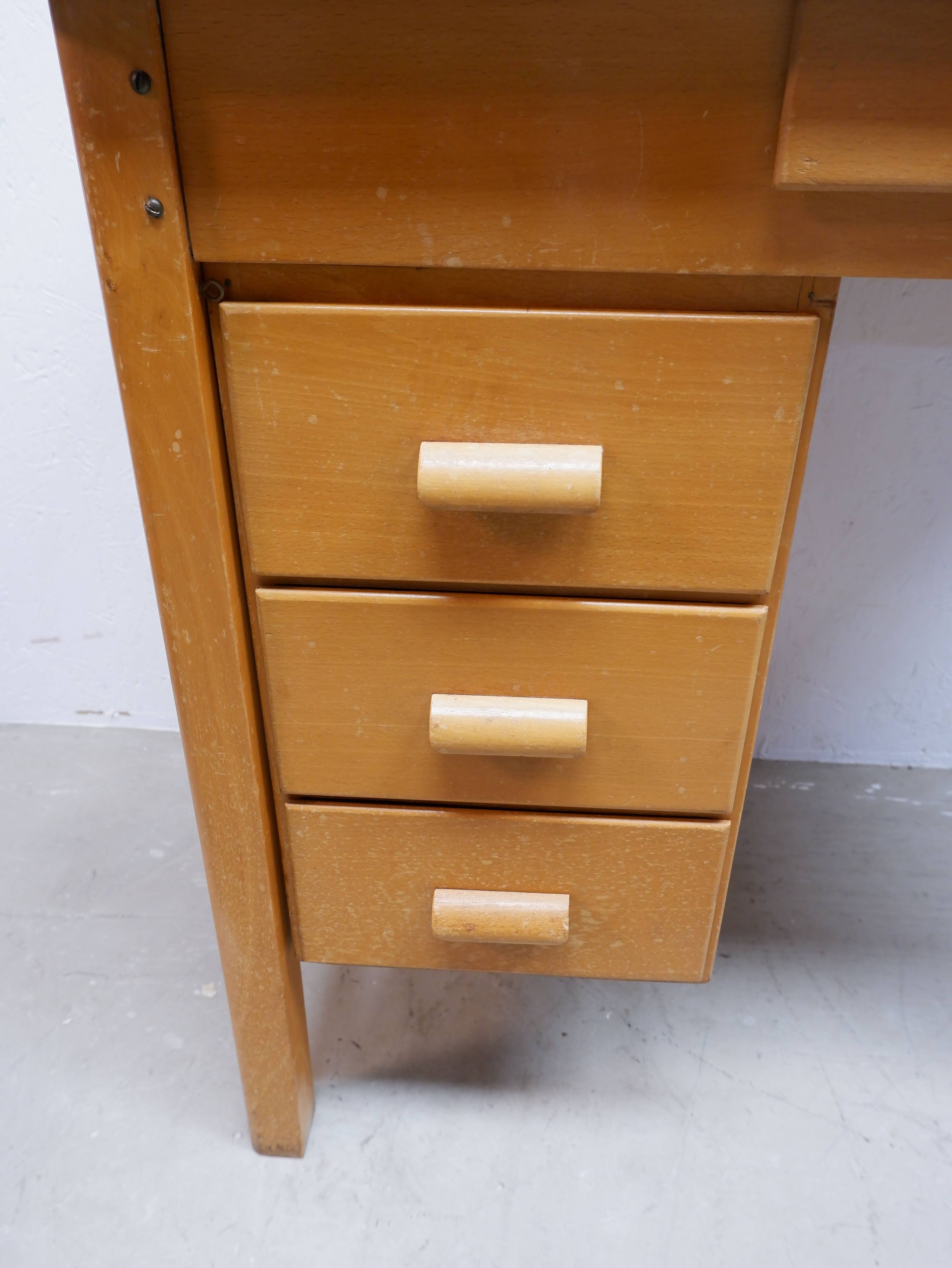 Vintage Bruynzeel writing desk, Holland