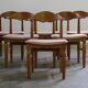 Ensemble vintage de 6 chaises de salle à manger en chêne massif de design danois des années 60, style Kjærnulf.