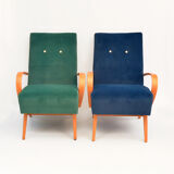 Pair of armchairs, designed by J. Smídek TON, Czechoslovakia, 1960s