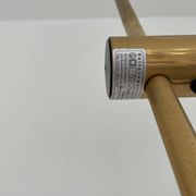 Brass floorlamp Rico and Annemarie Baltensweiler Halo 250 Stako Leuchte