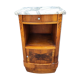 Bedside table marble top art-deco style