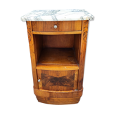 Bedside table marble top art-deco style